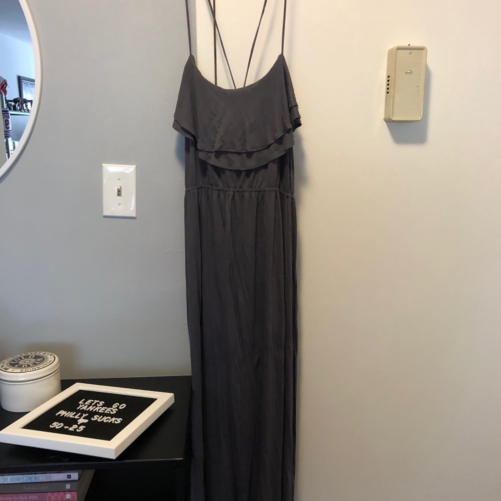 Charcoal Gray Maxi Dress